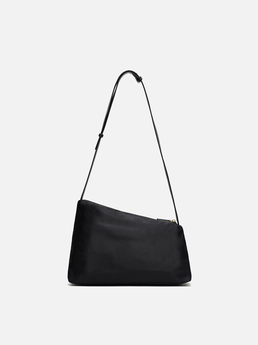 Rowie nylon large shoulder bag Black