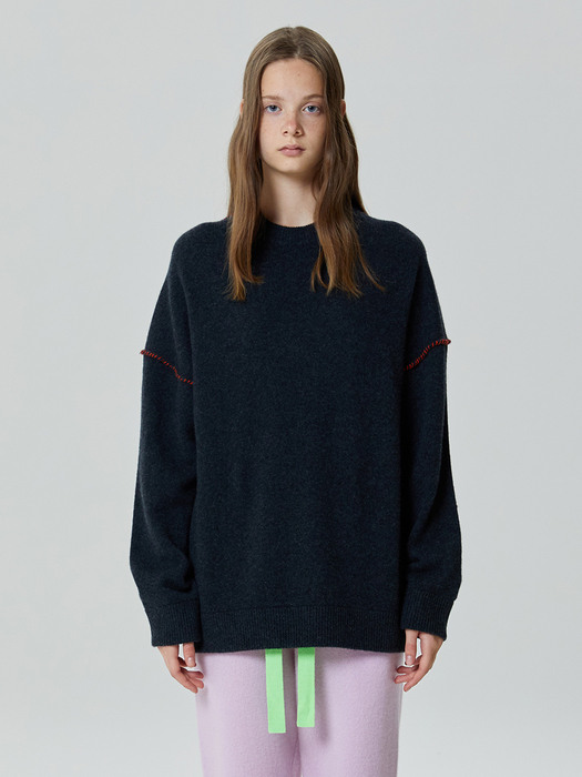 BISCUIT PULLOVER_CHARCOAL