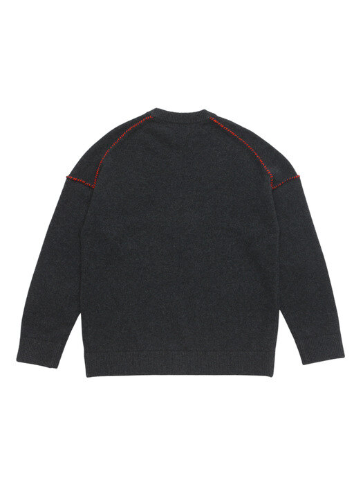 BISCUIT PULLOVER_CHARCOAL