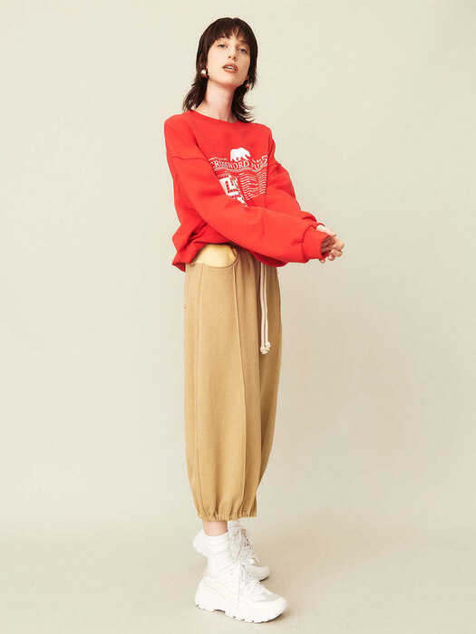 Puzzle Pullover Red