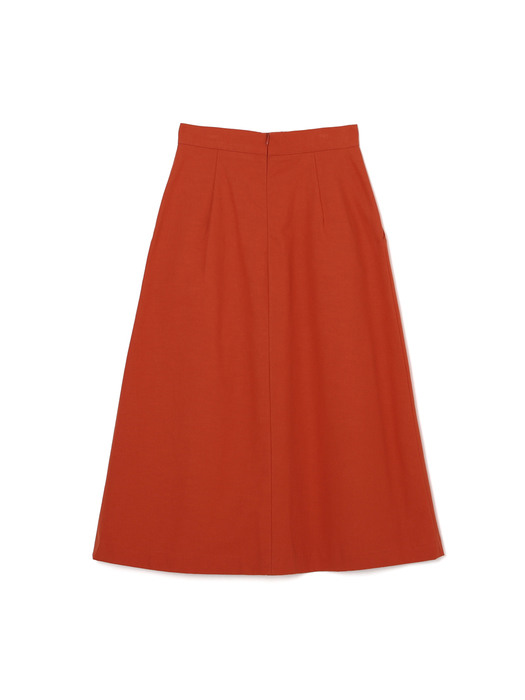cotton pleated skirt
