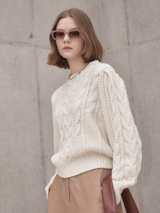 Cable Wool Sweater SK1WP292-03