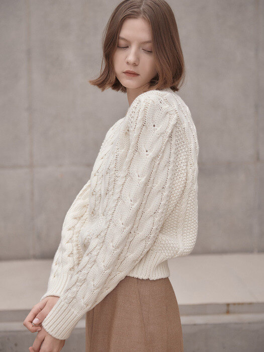 Cable Wool Sweater SK1WP292-03