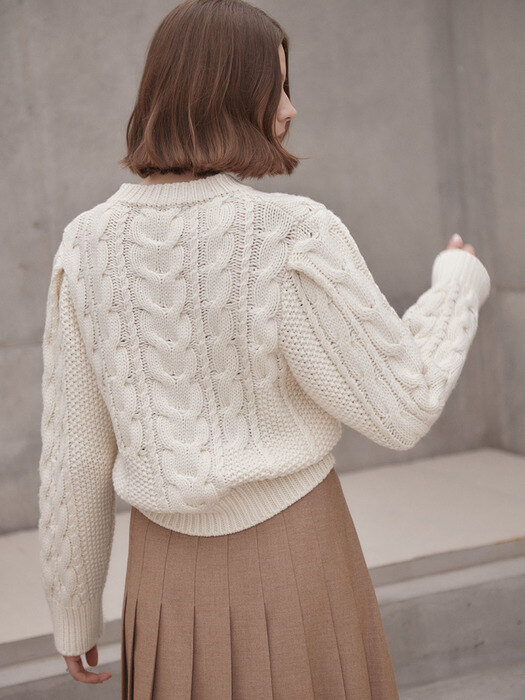 Cable Wool Sweater SK1WP292-03