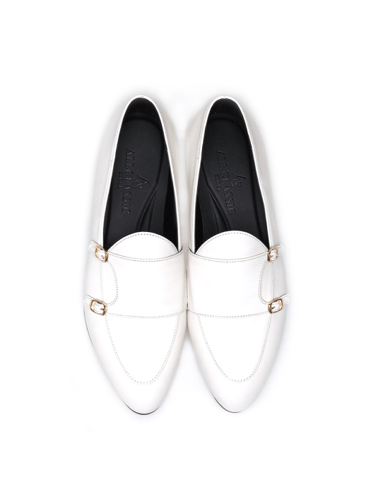 Buckle Loafers White / ALCW004
