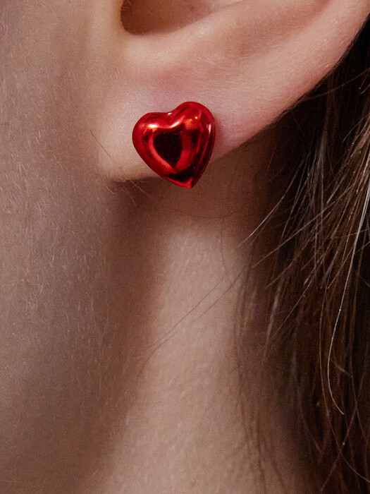 Cute Heart Color Mini Heart Earrings 925silver