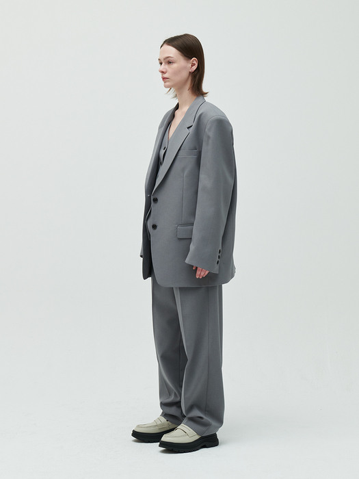 set-up jacket_mint gray