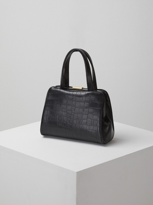 eternal tote bag(Crocodile black)