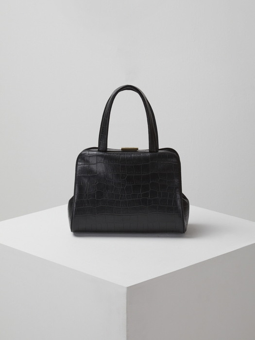 eternal tote bag(Crocodile black)