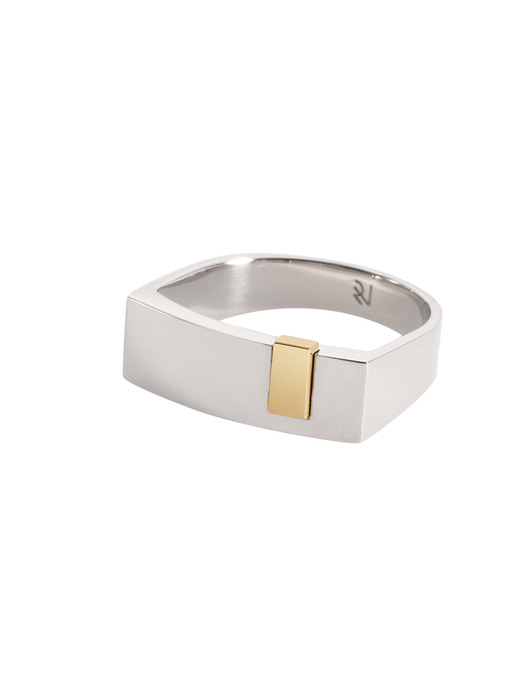 [Silver 925] gold marked clip ring