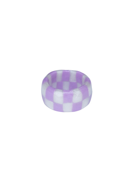 chess ring_glitter lilac