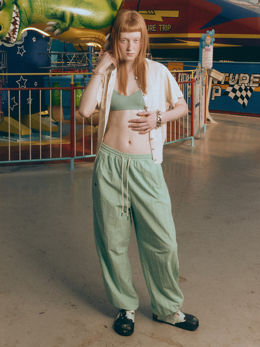 STRING JOGGER PANTS - MINT