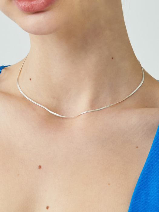 [단독]TS051 [Silver925] Simple straight necklace