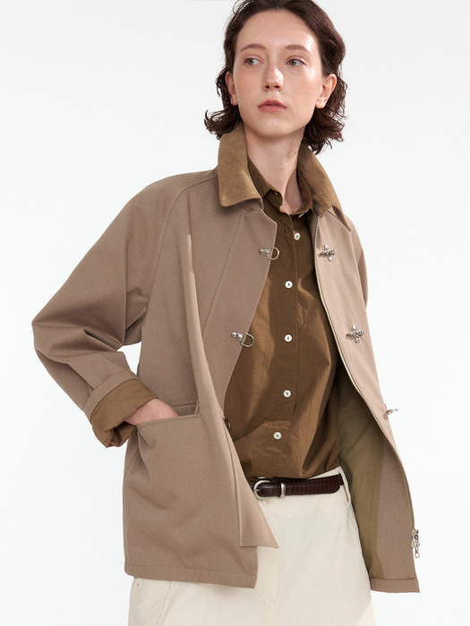 NOTHING WRITTEN낫띵리튼]Todd fireman work jacket (Beige)