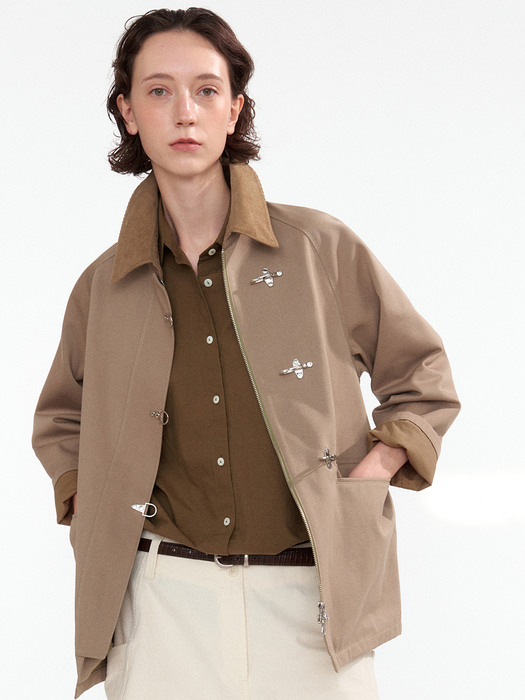 NOTHING WRITTEN낫띵리튼]Todd fireman work jacket (Beige)