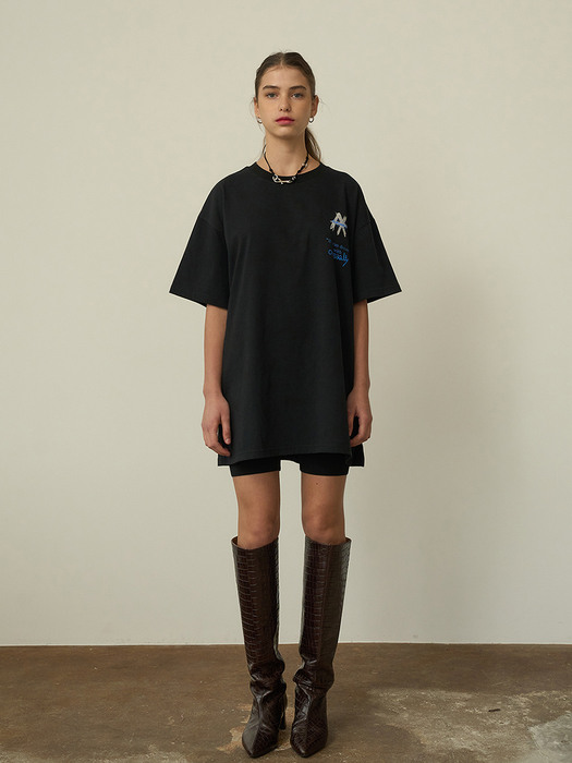 Graphic Overfit T-shirt / Black