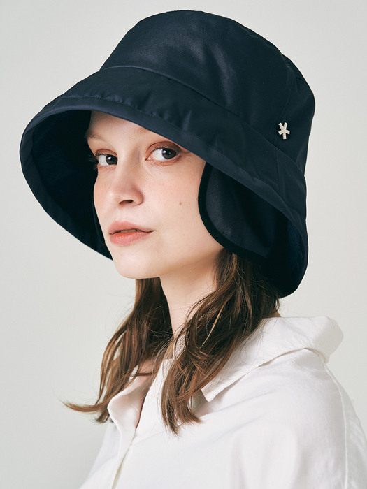 EARFLAP NAVY BUCKET HAT