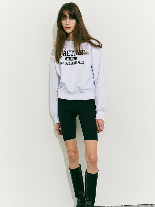 Bordeaux Sweatshirt - White Melange