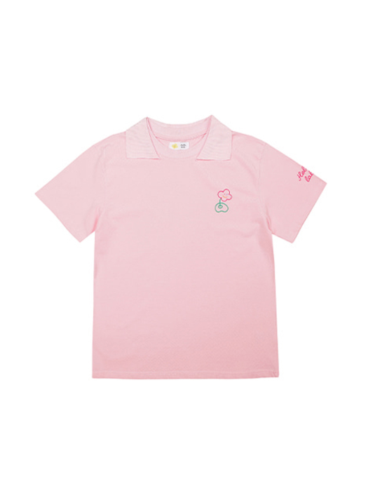 Hello LaLa PK T-shirts(라라 카라 티셔츠)[Pink]