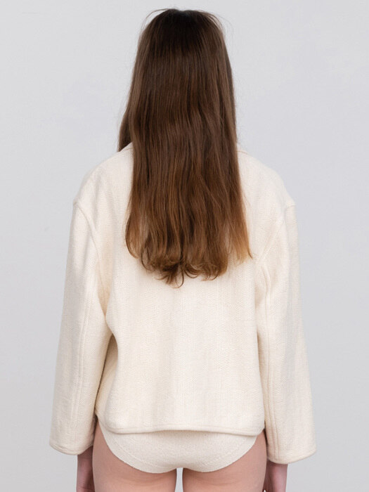 Via Liv knitted jacket (Ivory)