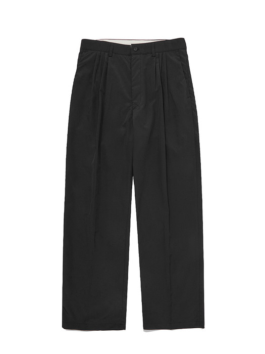 4-tuck line pants (black)