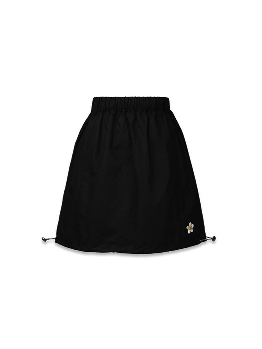 sporty string skirt black
