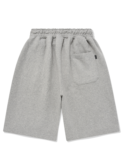 SP PEACE CLUB SWEAT SHORTS-MELANGE GRAY