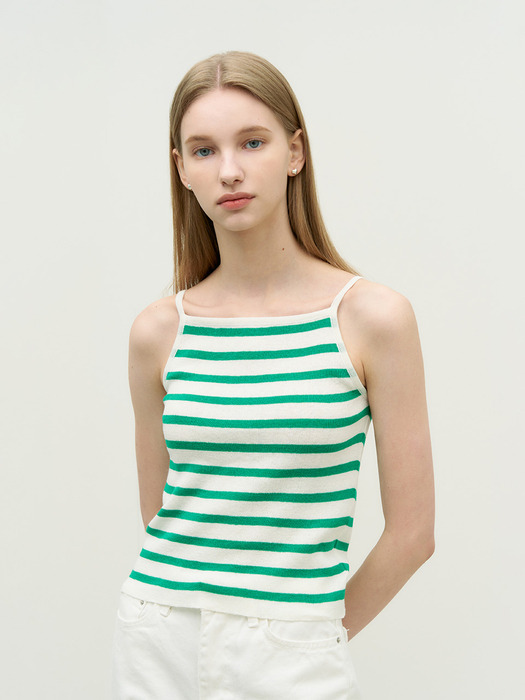 Zat stripe sleeveless - green