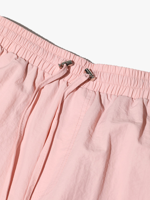 String Cargo Sharing Jogger Pants pink