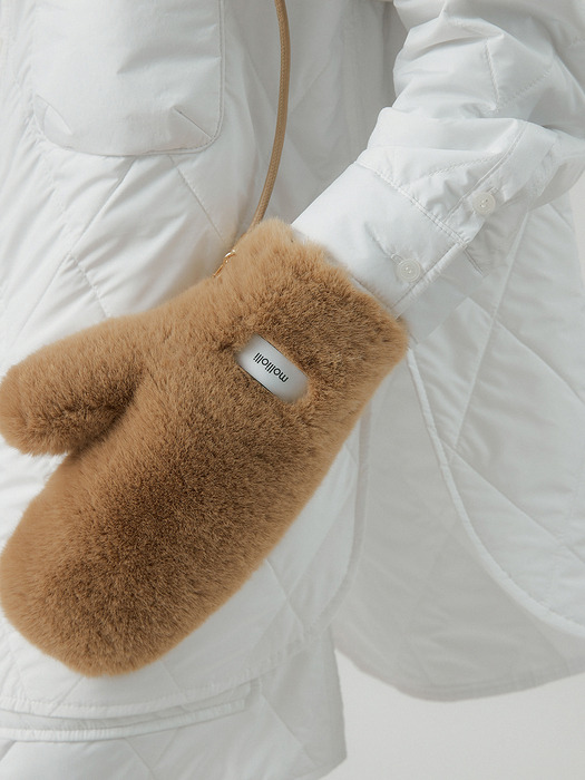 BEAR BEAR reversible mittens [beige]