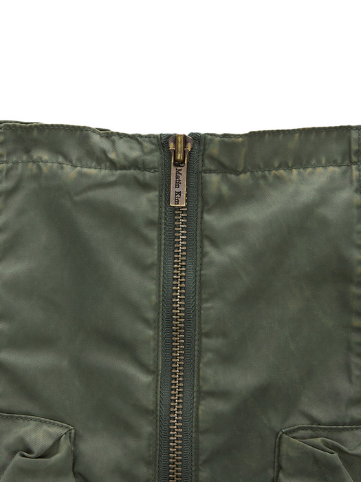 TWO WAY CARGO BELTED SKIRT IN KHAKI