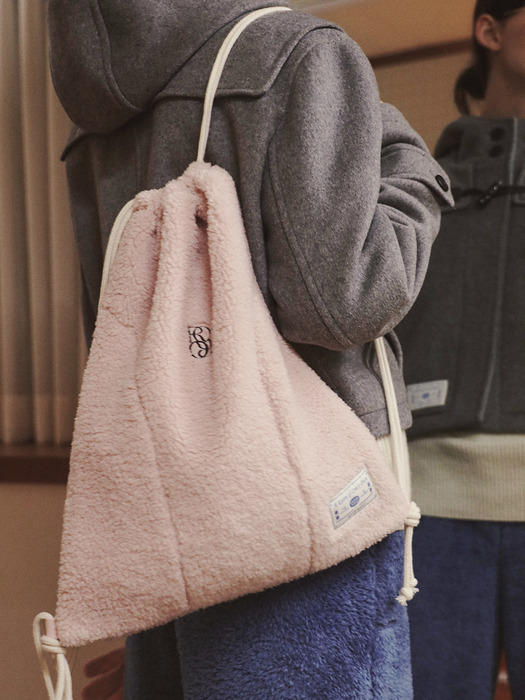 로씨로씨]Classic Symbol Teddy Bear Gym Sack [POWDER ROSE]