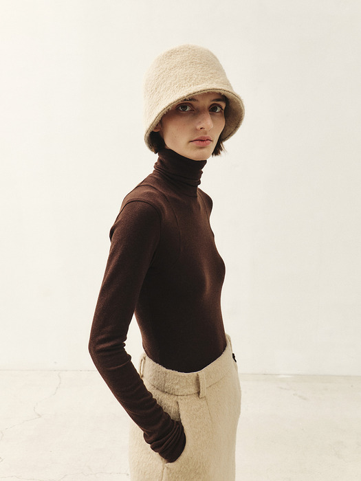 RTW ARMHOLE STITCH SLIM TURTLE NECK TOP_4COLORS