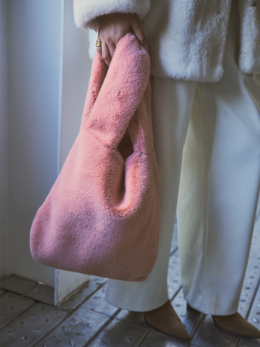 Faux Mink Sherpa Bag_CTA907(Pink)