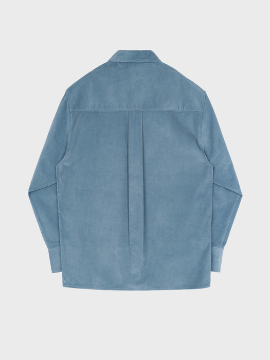 14W OVER FIT CORDUROY SHIRT_BLUE