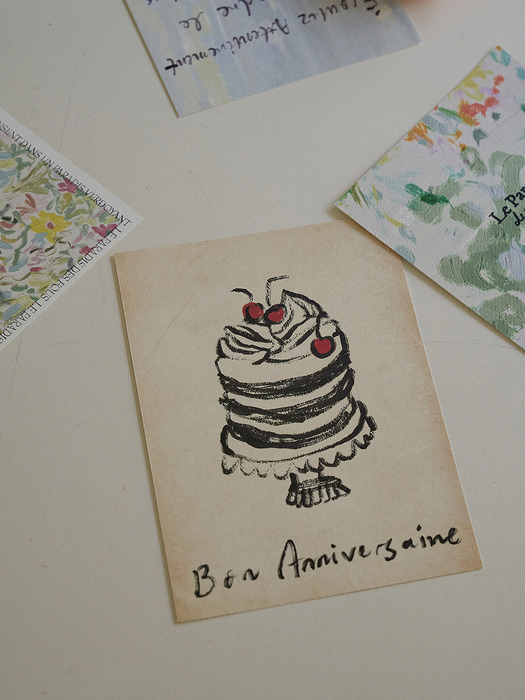 Cherry Cake Postcard