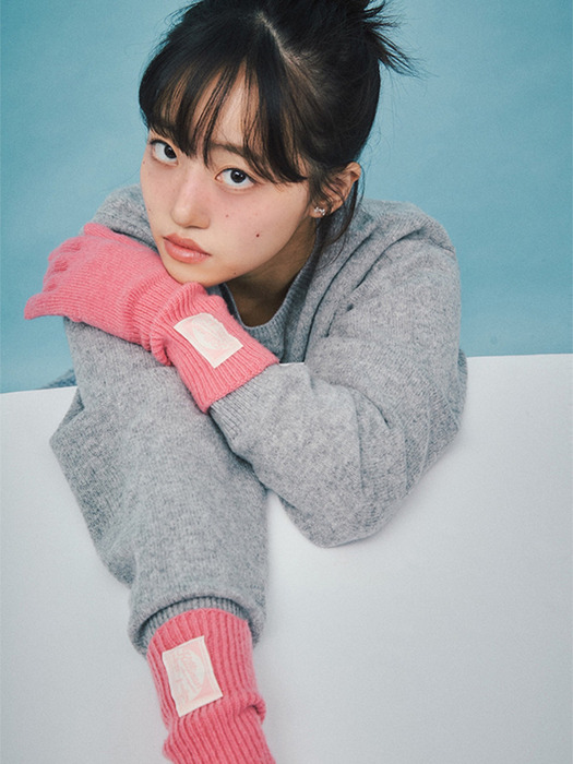 [선물포장] Killiman wool gloves - Celine Pink