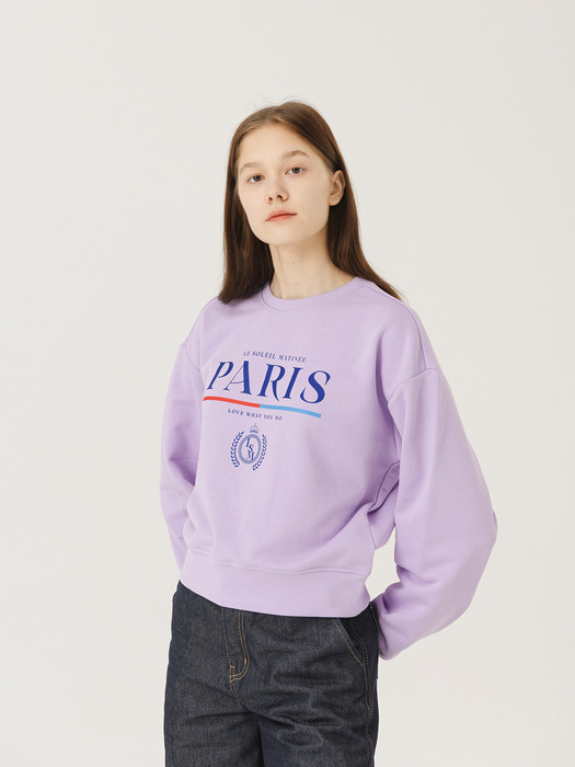 [기모 옵션] Standard Classic Paris Sweat Shirts [LAVENDER]