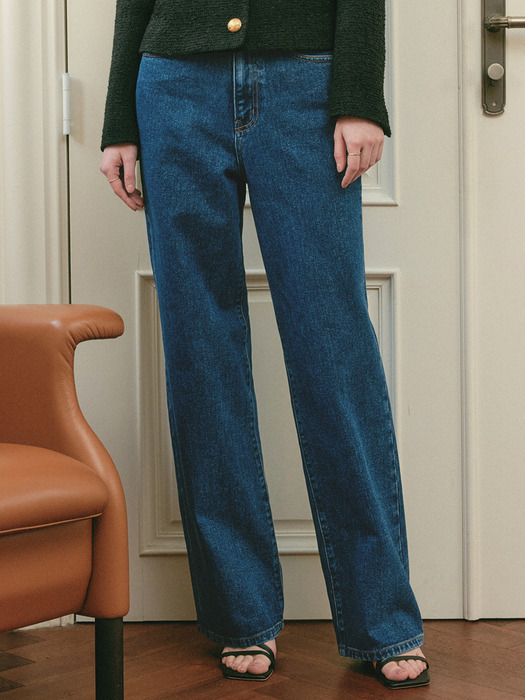 아델 데님 와이드 팬츠_블루 / ADELE DENIM WIDE PANTS_BLUE