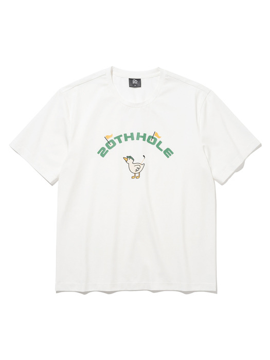 투에니더그 골프 프린트 반팔 티셔츠 [WHITE]