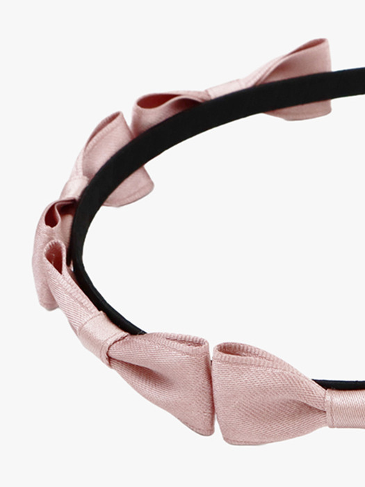 RIBBON BUNDLE HAIRBAND_PINK