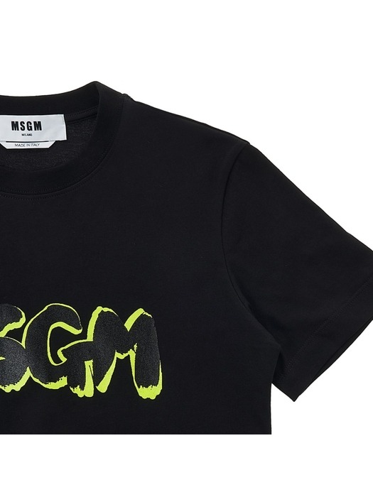MSGM 여성 로고 프린트 티셔츠 3441MDM206 237002 99