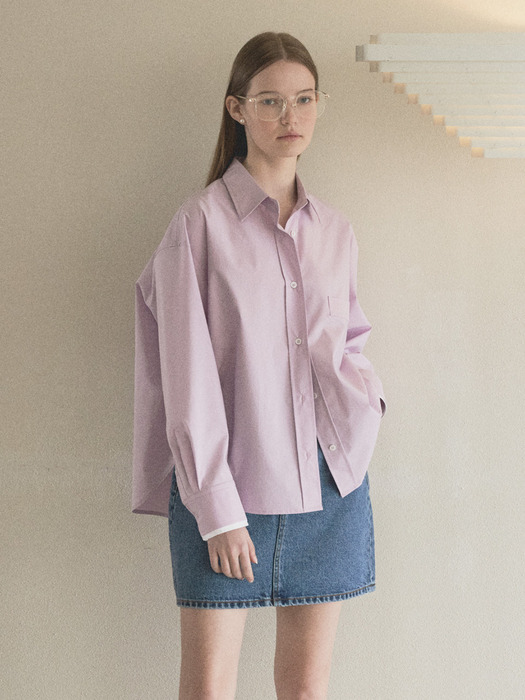 24SS Rohan loose-fit shirt_Lavender