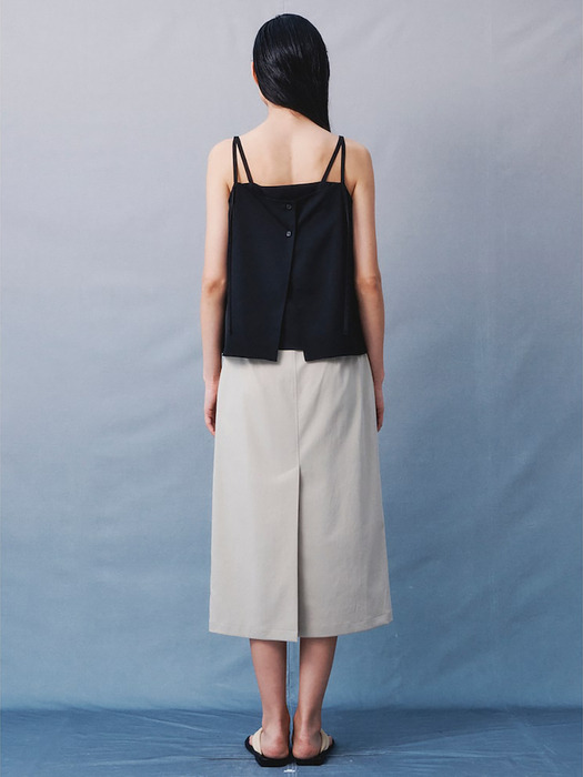 Belted Long Skirt  Beige (KE4327M02A)
