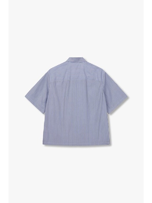 AX 남성 박시 핏 스트라이프 셔츠(A414120015)블루