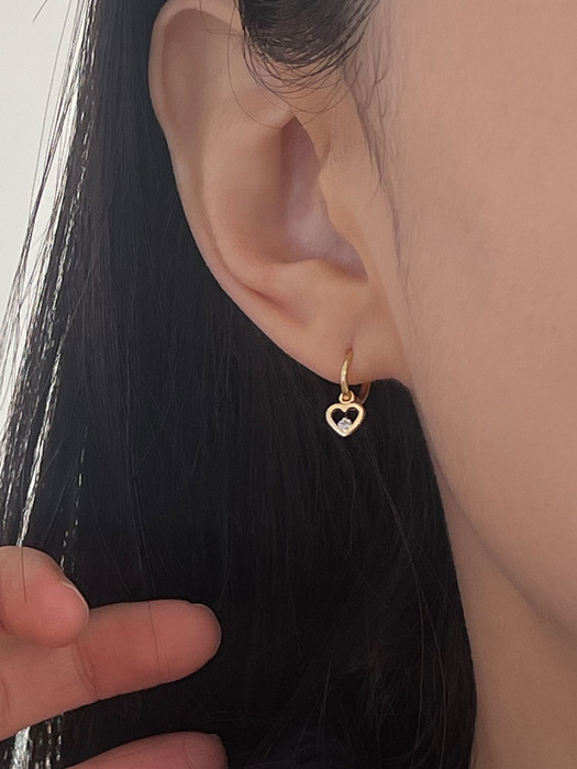 Heart Mini Cubic earring