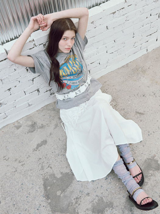 String Skirt in White VW4MS231-01