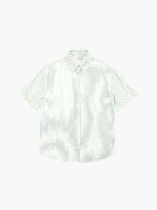 Seersucker Stripe shirts Blue