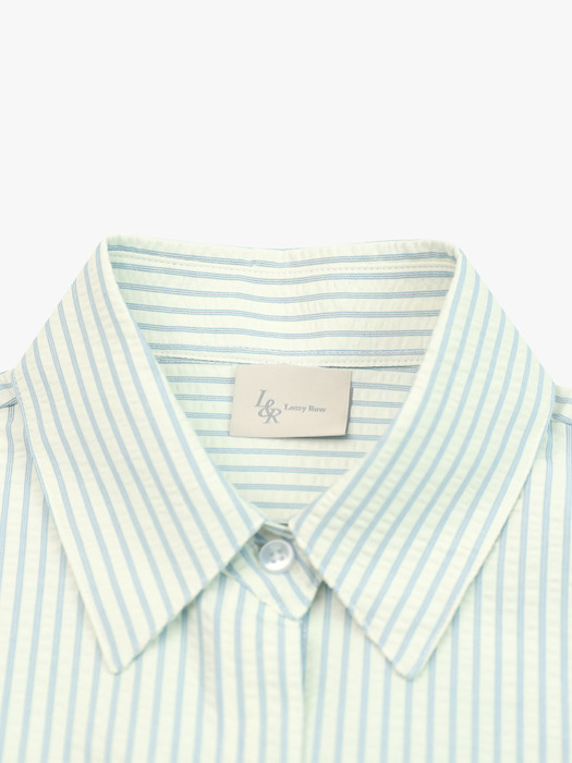 Seersucker Stripe shirts Blue