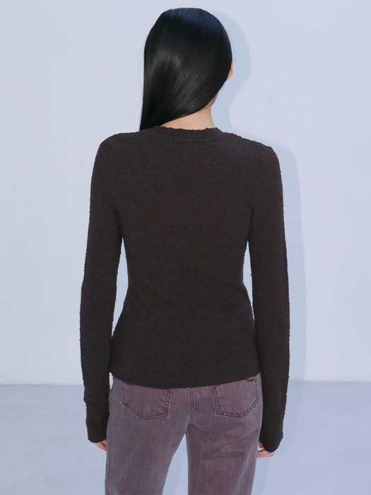 SIDE STRING SOFT KNIT - BROWN